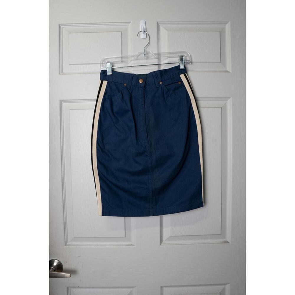 90's Junior Gaultier Side Stripe Pencil Skirt